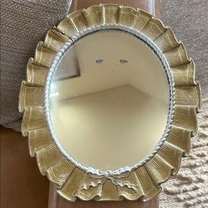 Edwardian era 1900’s Elegant Gold Wall Mirror antique bow gold old gallery wall